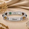 Edge Stone Rakhi - Silver