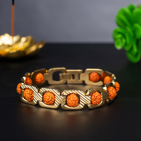 konark Cross Premium Rudraksh bracelet