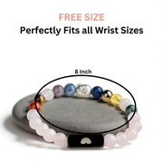 Solace Rose Quartz 11 Chakra Bracelet