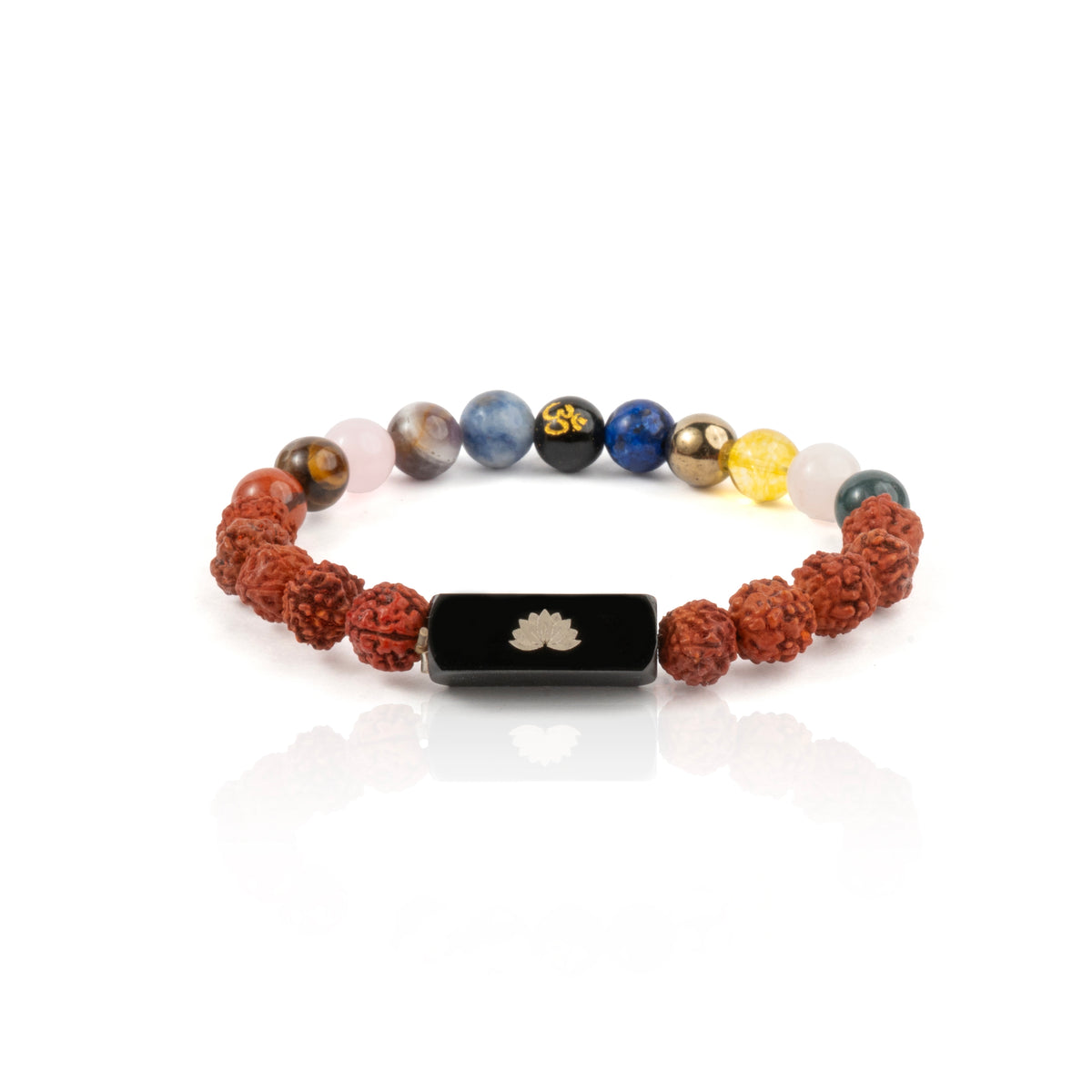 Trinetra Rudraksha 11 Chakra Bracelet