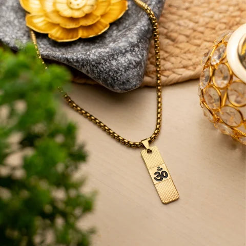 Om Grid — Textured Gold