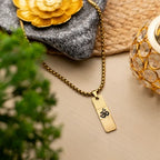 Om Grid — Textured Gold