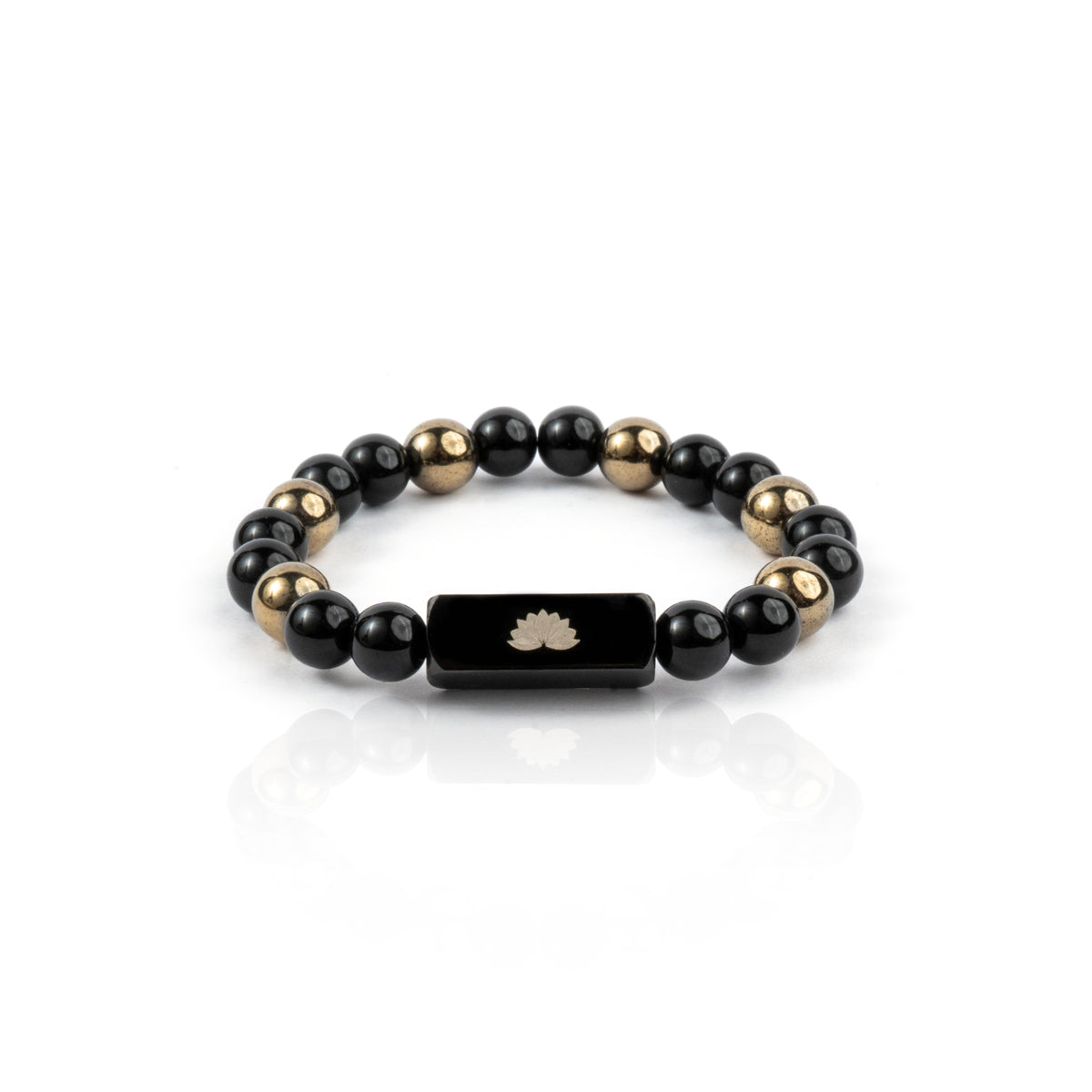 Protective Black Onyx & Goldstone Bracelet