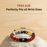 Trinetra Rudraksha 11 Chakra Bracelet