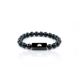 Aegis Obsidian Black Stone Bracelet