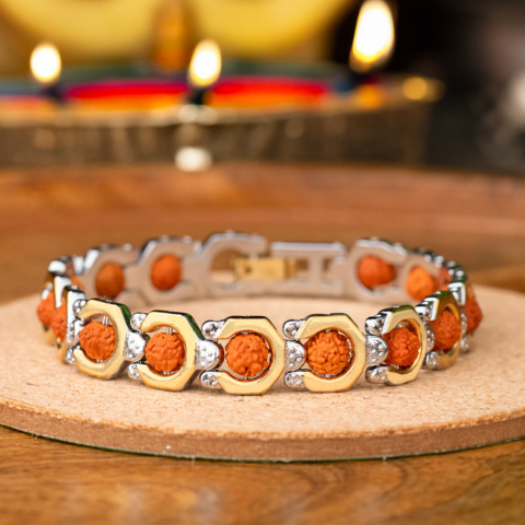 Ma Lakshmi Kalash Premium Rudraksh Bracelet