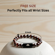 Crimson Gaze Tiger Eye Bracelet