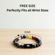 7 Chakra Lava Bracelet