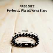 Aegis Obsidian Black Stone Bracelet