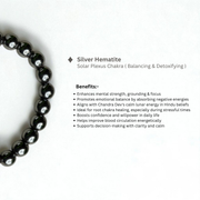 Silver Hematite Bracelet