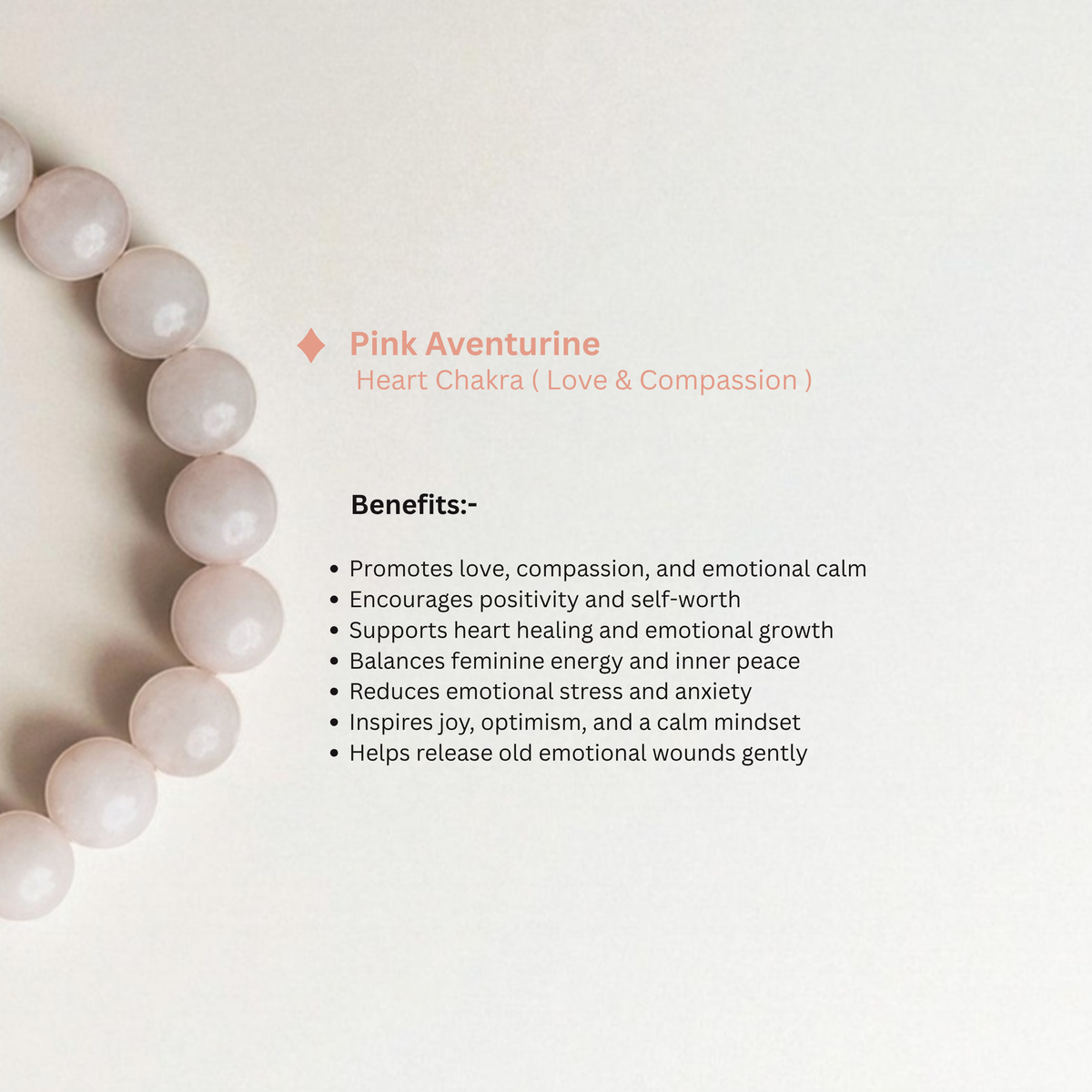 Rose Quartz Healing Bracelet
