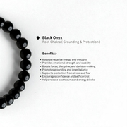 Aegis Obsidian Black Stone Bracelet