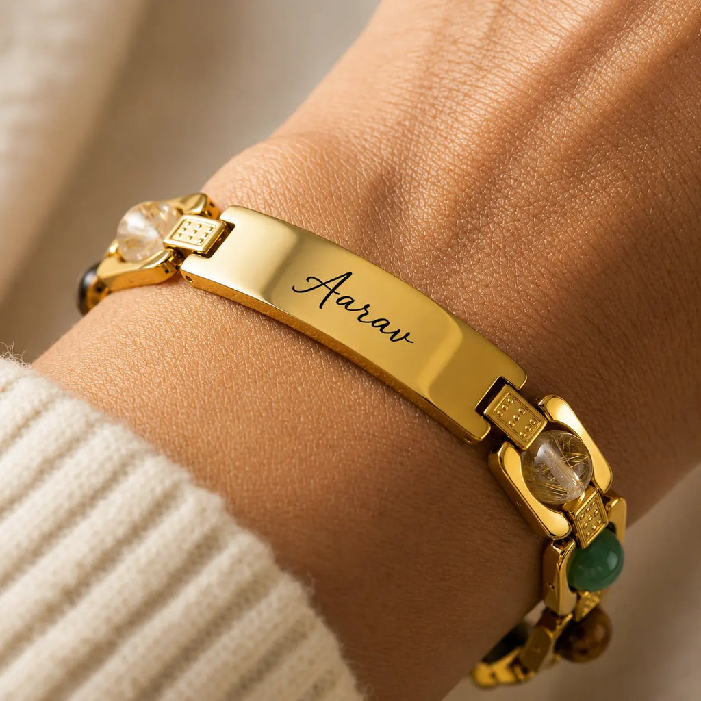 Curve Stone Rakhi - Personalized Edition