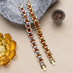 Gold Plated Rudraksha Bracelet