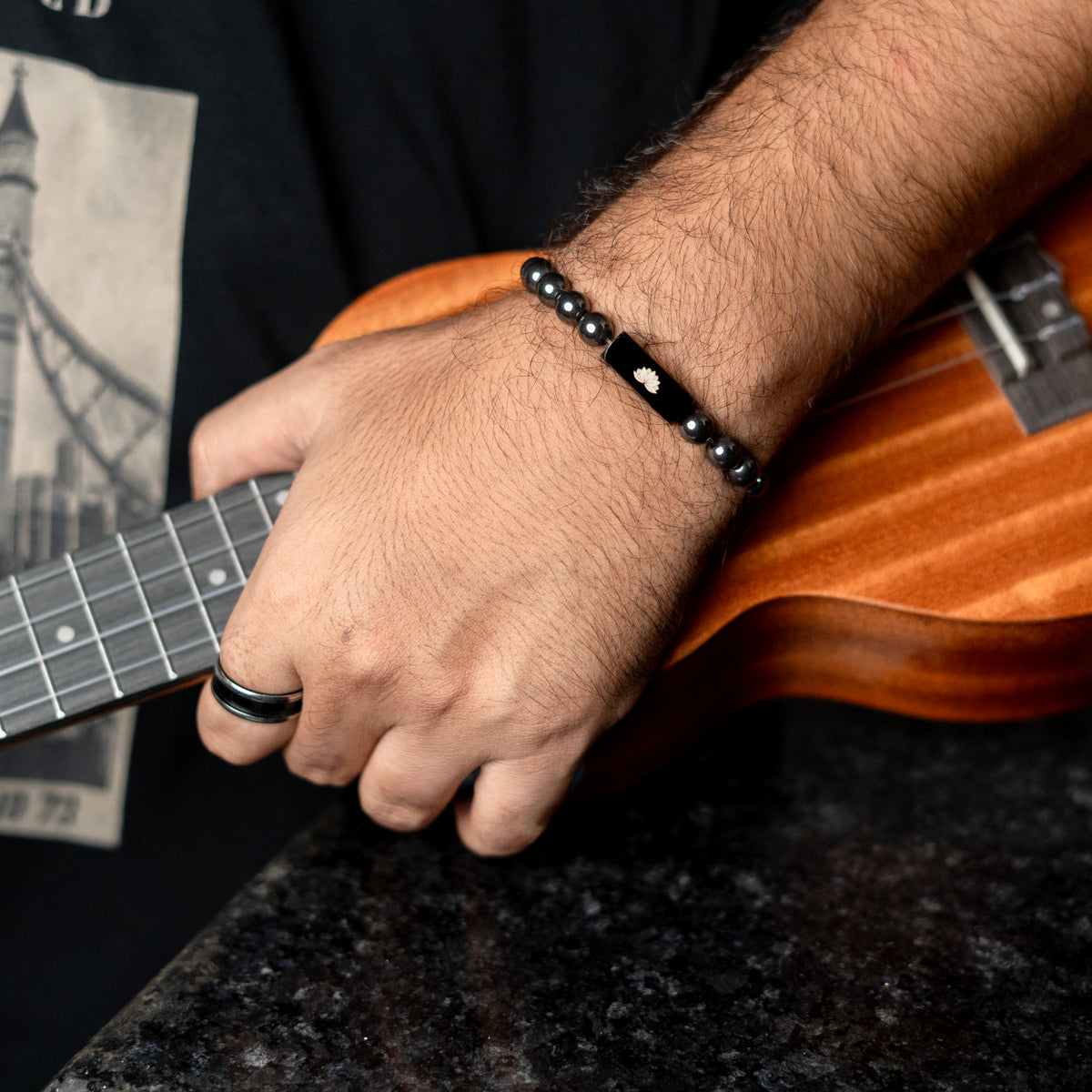 Silver Hematite Bracelet