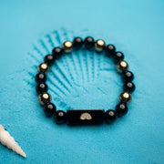 Protective Black Onyx & Goldstone Bracelet