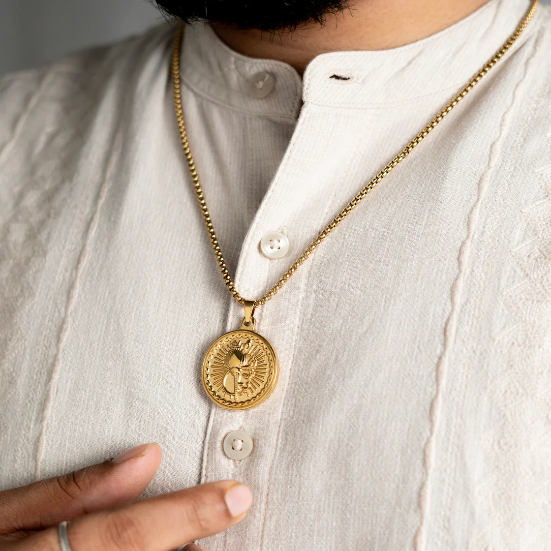 Gold Plated Hanuman Necklace