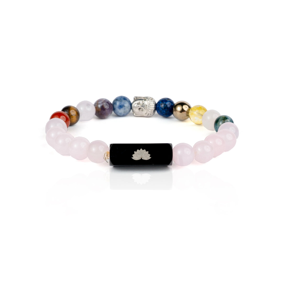 Solace Rose Quartz 11 Chakra Bracelet