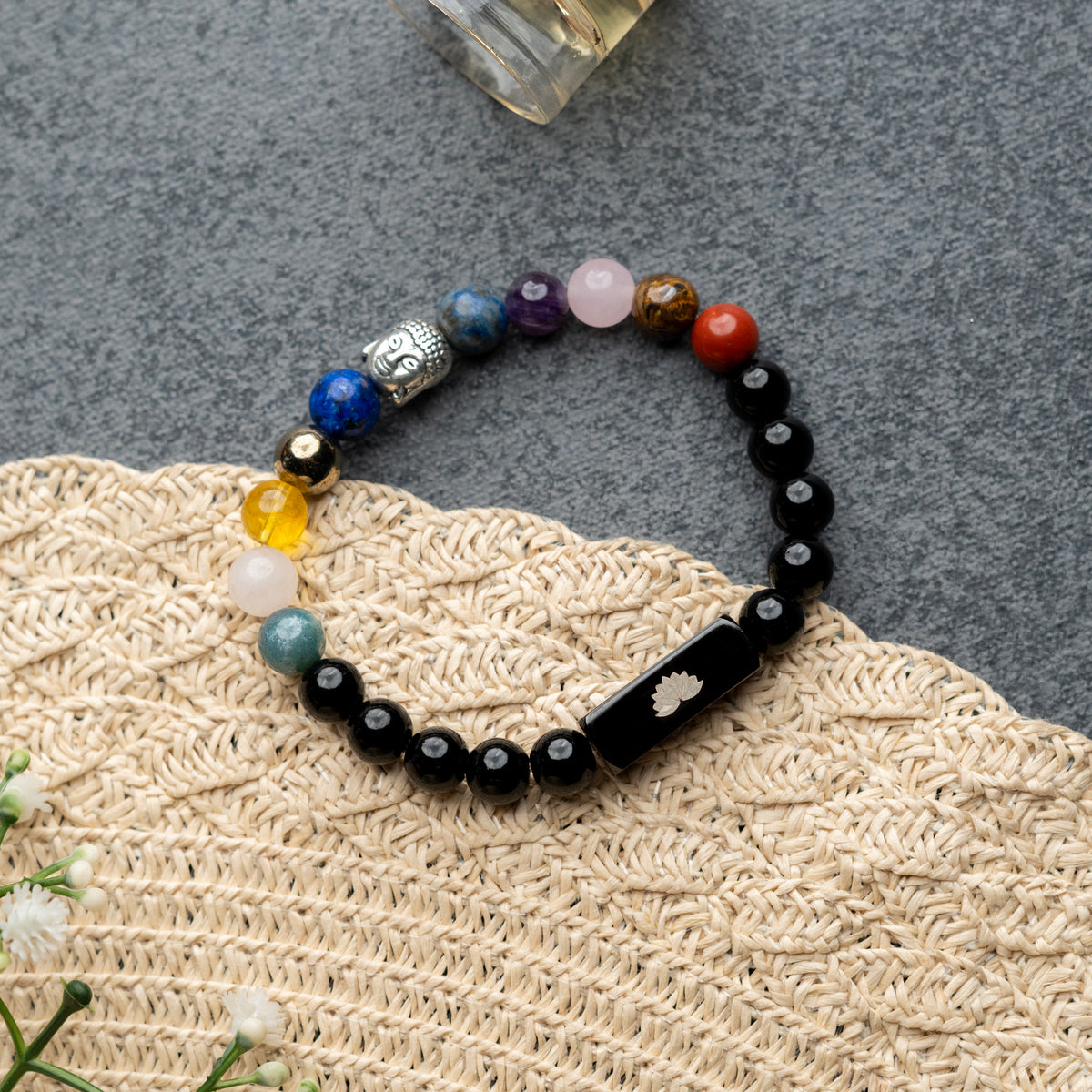 Guardian Black Onyx 11 Chakra Bracelet