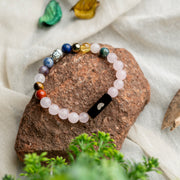 Solace Rose Quartz 11 Chakra Bracelet