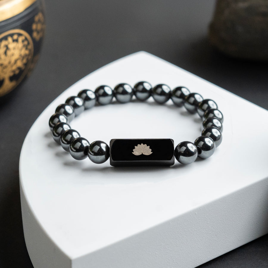 Silver Hematite Bracelet