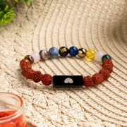 Trinetra Rudraksha 11 Chakra Bracelet