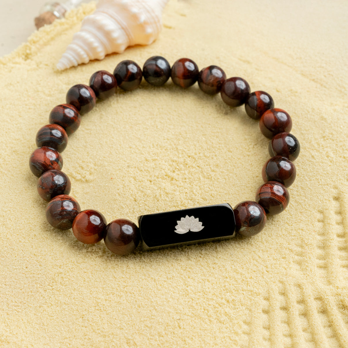 Crimson Gaze Tiger Eye Bracelet