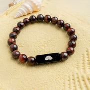 Crimson Gaze Tiger Eye Bracelet