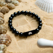 Aegis Obsidian Black Stone Bracelet