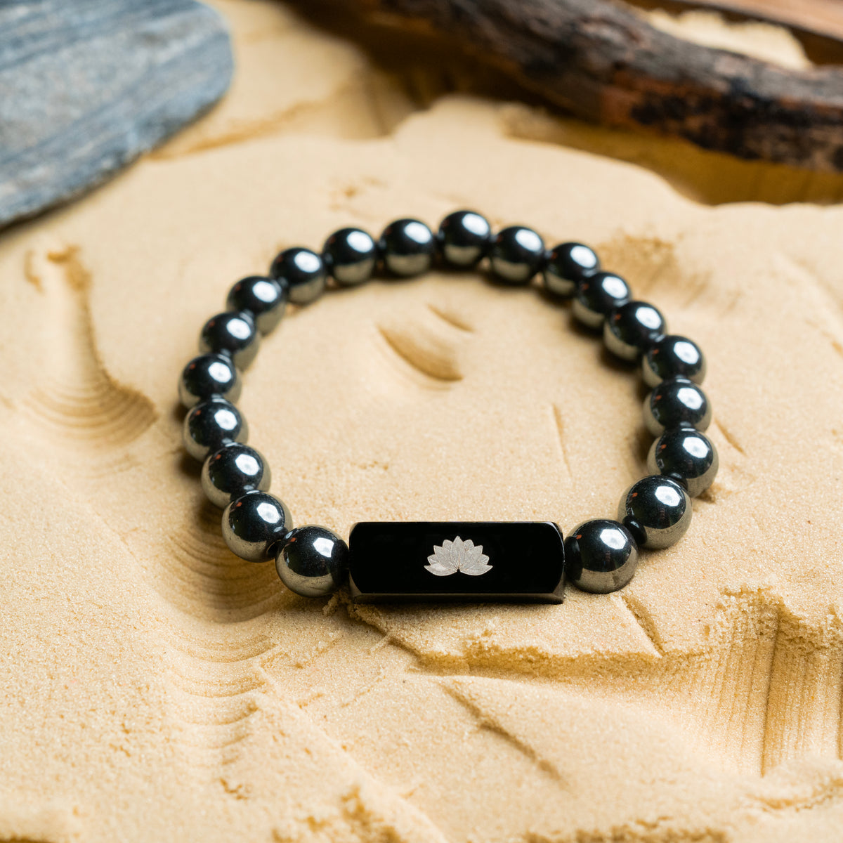 Silver Hematite Bracelet