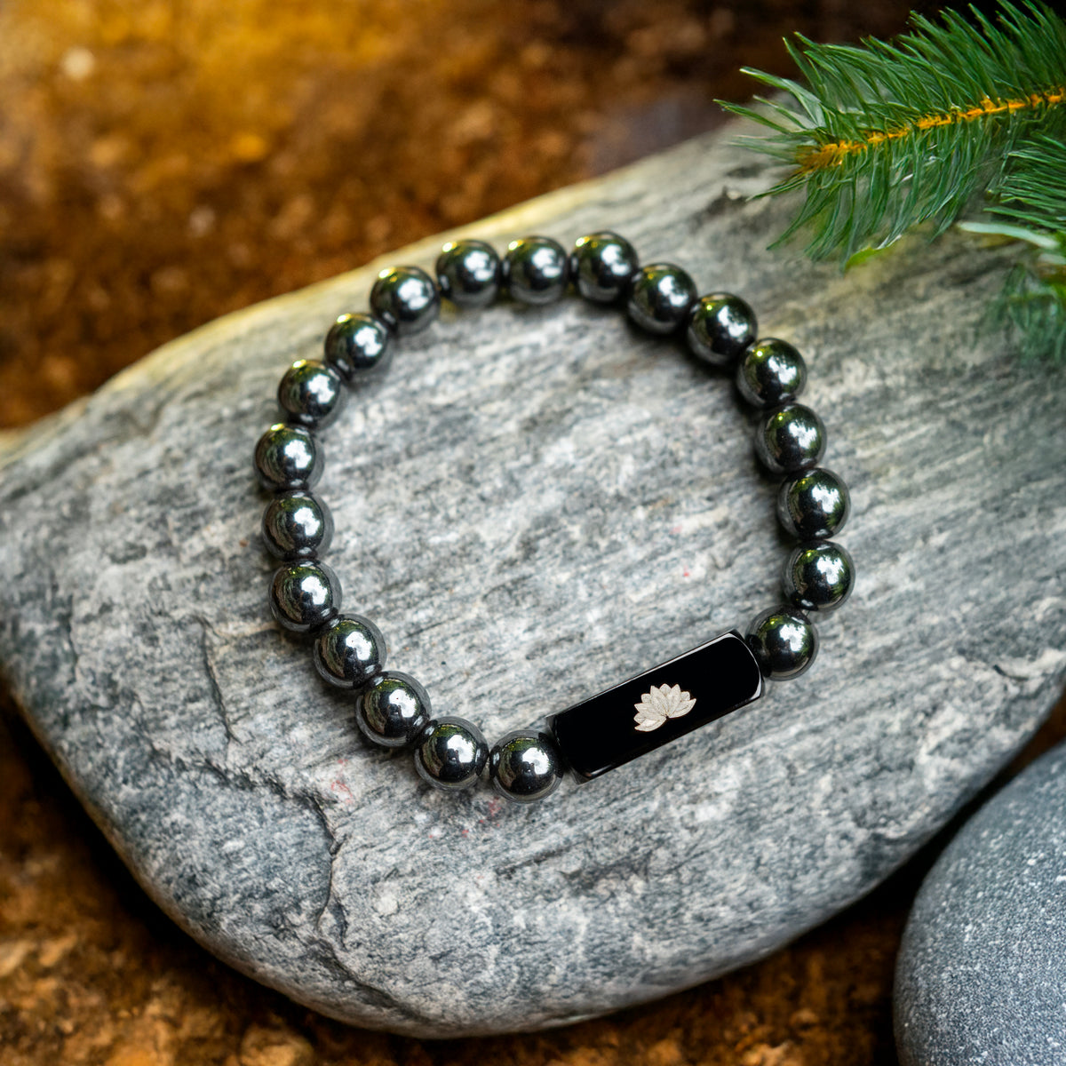 Silver Hematite Bracelet