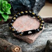 Black Onyx Om Bracelet