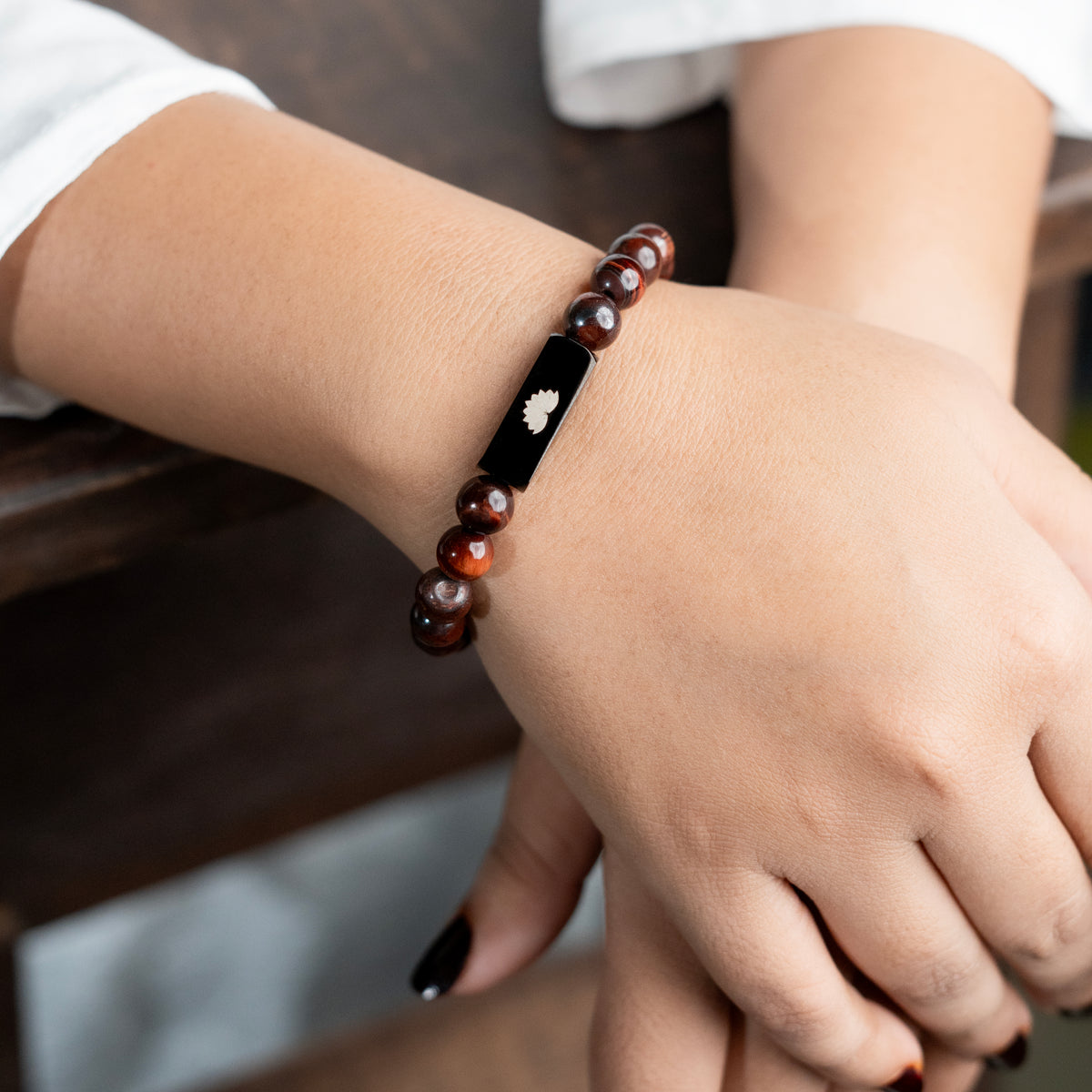Crimson Gaze Tiger Eye Bracelet