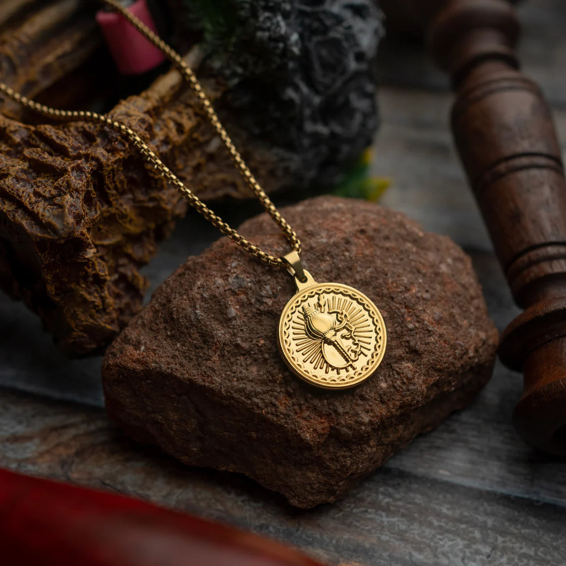 Gold Plated Hanuman Necklace