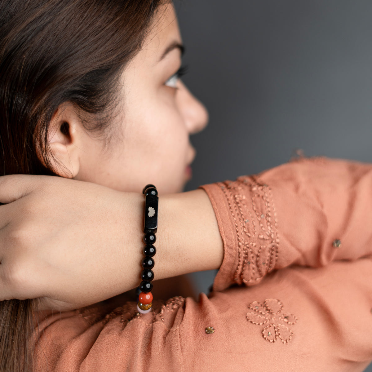 Guardian Black Onyx 11 Chakra Bracelet