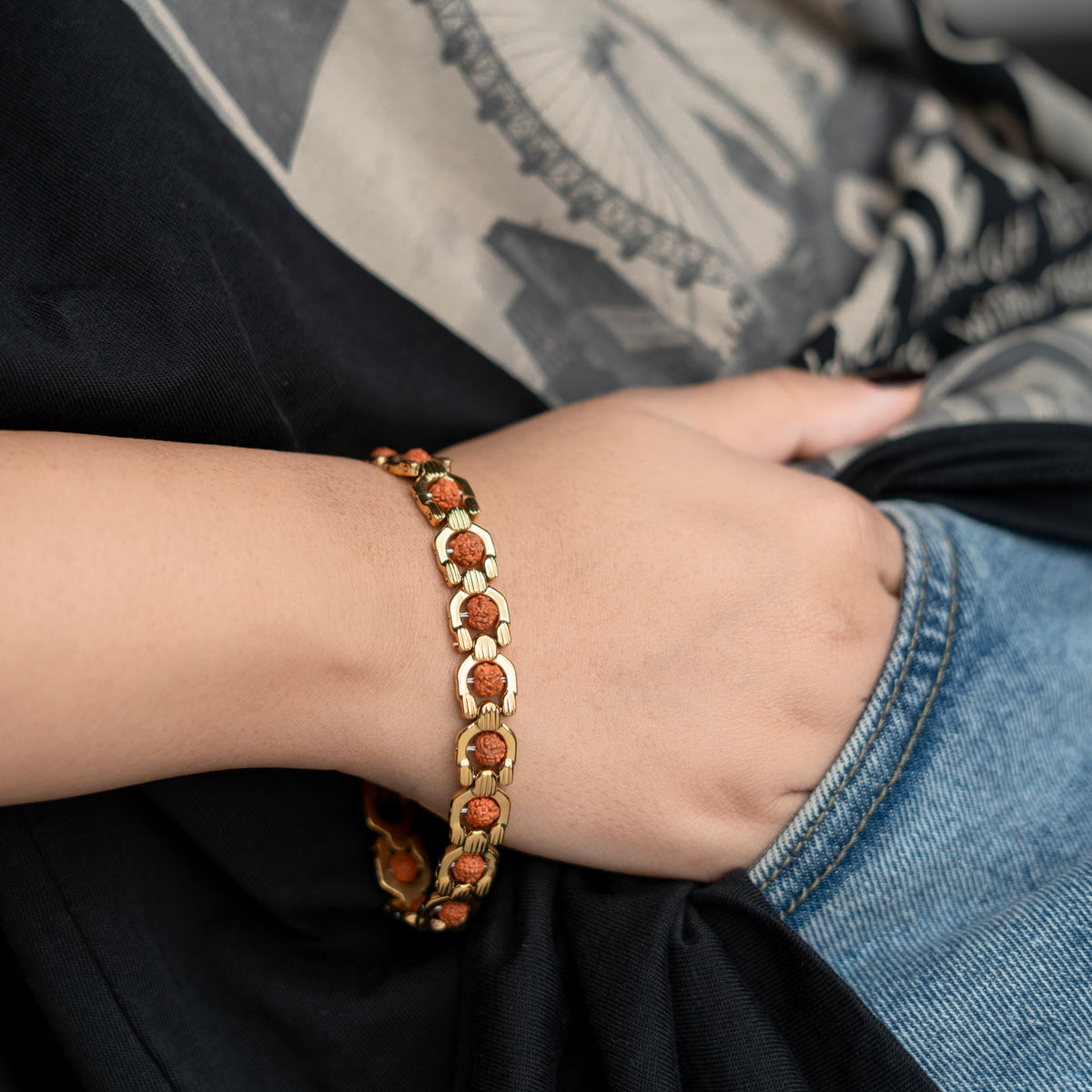 Triora Rudraksha Kada