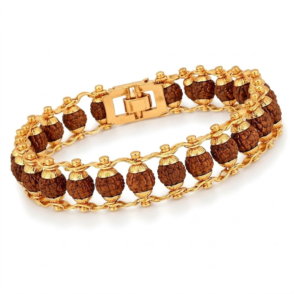 RUDRAKSH CHAIN LINK BRACELET