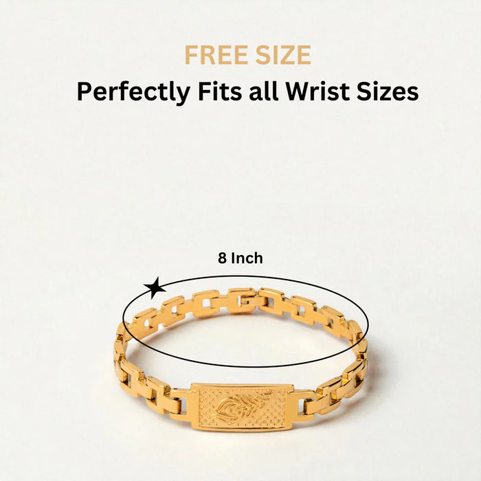 Gold Plated Feather Bracelet