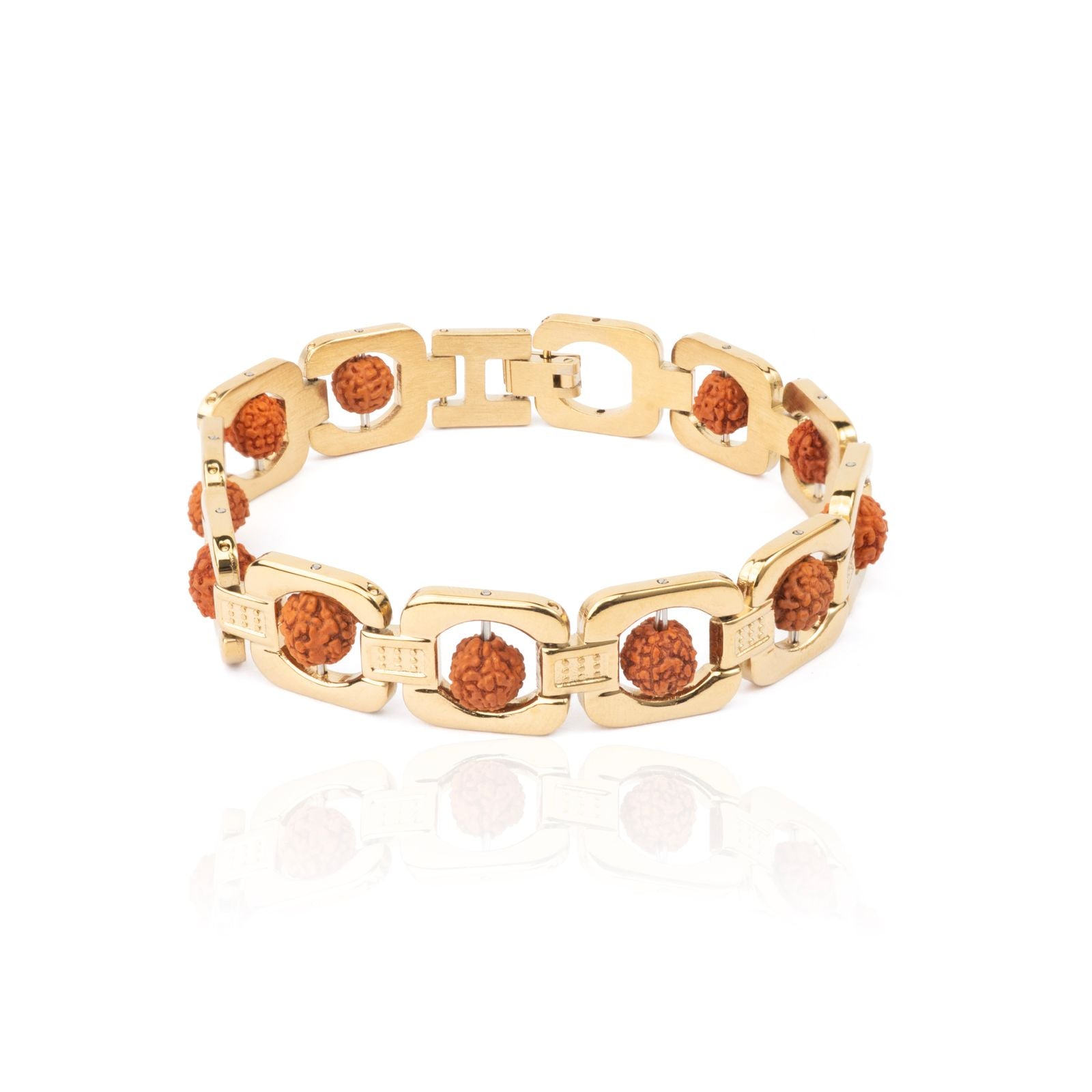 GOLD PLATED RUDRAKSH BRACELET (LAB TESTED)
