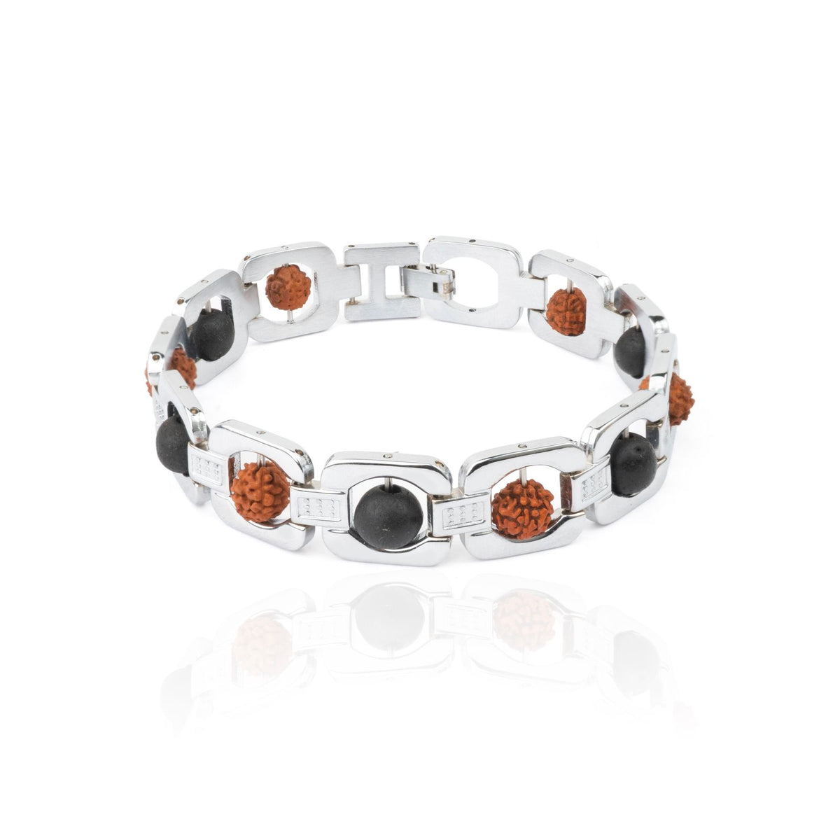 METAL RUDRAKSHA KARUNGALI BRACELET (LAB TESTED)