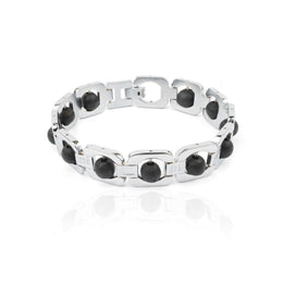 SILVER PLATTED KARUNGALI BRACELET(LAB TESTED)