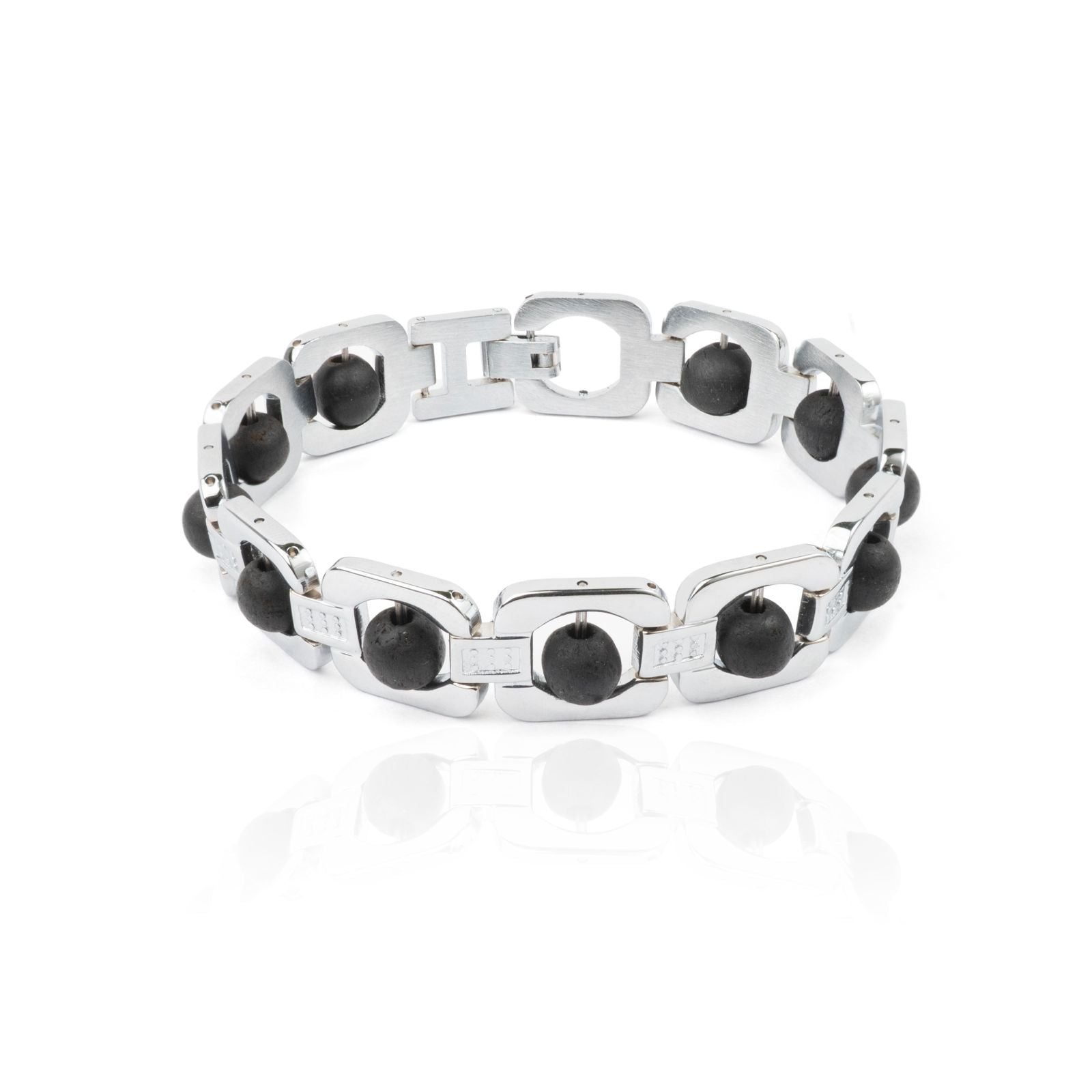 SILVER PLATTED KARUNGALI BRACELET(LAB TESTED)